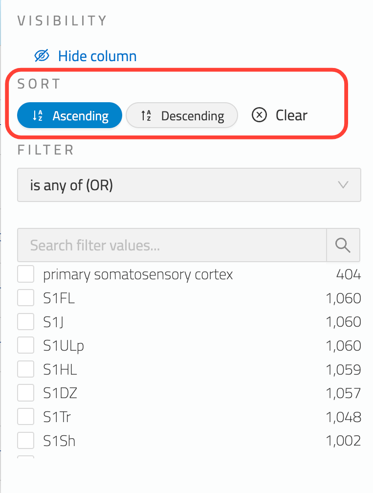 Field Sort